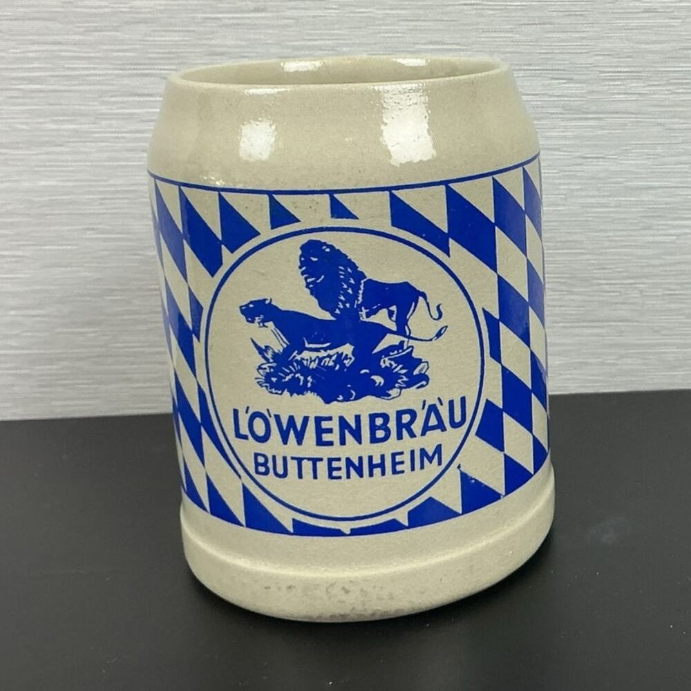 Vintage Löwenbräu Buttenheim Stoneware Beer Mug 0.5L